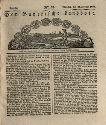 Der Bayerische Landbote Dienstag 21. Februar 1832