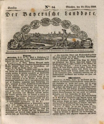 Der Bayerische Landbote Samstag 24. März 1832