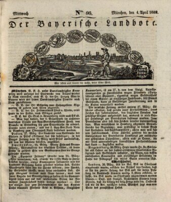 Der Bayerische Landbote Mittwoch 4. April 1832