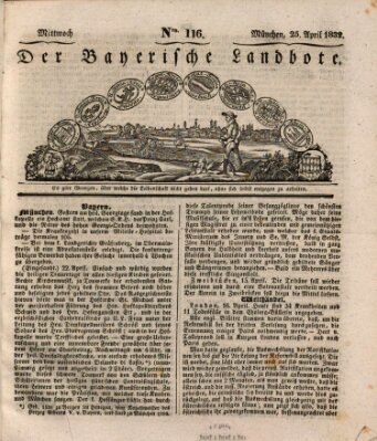 Der Bayerische Landbote Mittwoch 25. April 1832