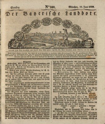 Der Bayerische Landbote Samstag 16. Juni 1832