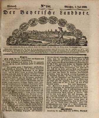 Der Bayerische Landbote Mittwoch 4. Juli 1832