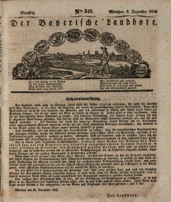 Der Bayerische Landbote Samstag 8. Dezember 1832