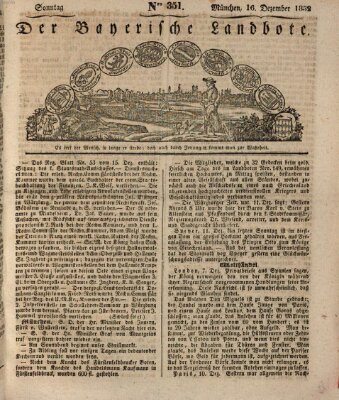 Der Bayerische Landbote Sonntag 16. Dezember 1832