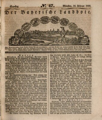 Der Bayerische Landbote Samstag 16. Februar 1833