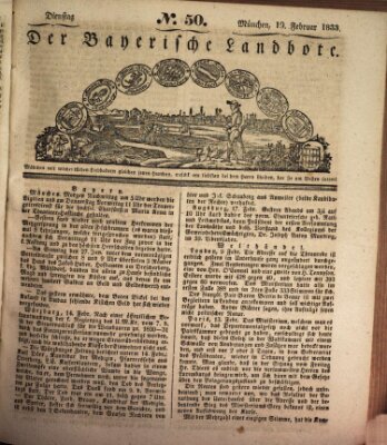Der Bayerische Landbote Dienstag 19. Februar 1833