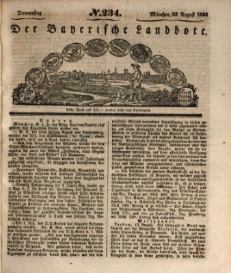 Der Bayerische Landbote Donnerstag 22. August 1833