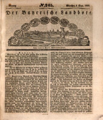 Der Bayerische Landbote Montag 2. September 1833