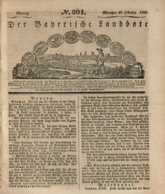 Der Bayerische Landbote Montag 28. Oktober 1833