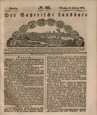 Der Bayerische Landbote Samstag 15. Februar 1834