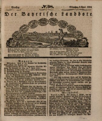 Der Bayerische Landbote Dienstag 8. April 1834
