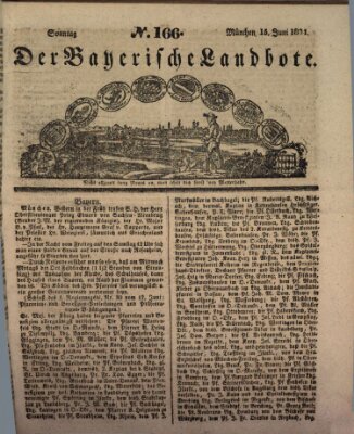 Der Bayerische Landbote Sonntag 15. Juni 1834