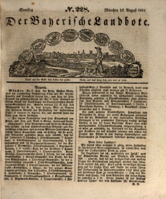 Der Bayerische Landbote Samstag 16. August 1834