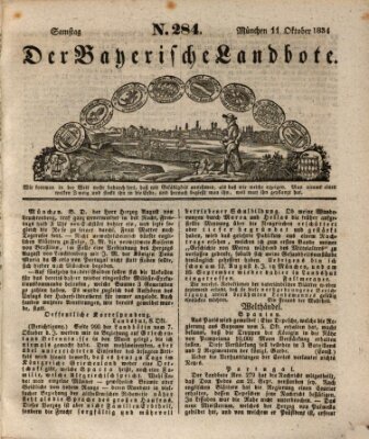 Der Bayerische Landbote Samstag 11. Oktober 1834