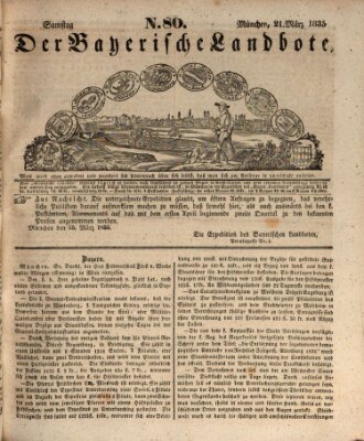 Der Bayerische Landbote Samstag 21. März 1835