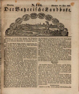 Der Bayerische Landbote Sonntag 24. Mai 1835