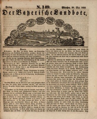 Der Bayerische Landbote Freitag 29. Mai 1835