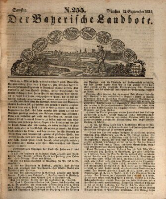 Der Bayerische Landbote Samstag 12. September 1835
