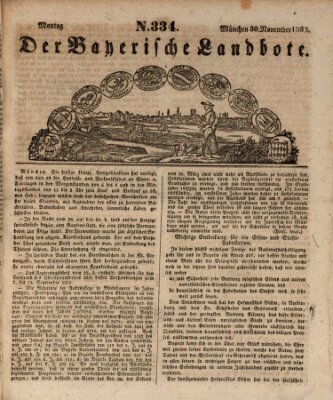 Der Bayerische Landbote Montag 30. November 1835