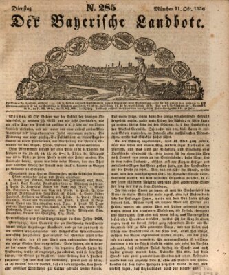 Der Bayerische Landbote Dienstag 11. Oktober 1836