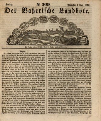 Der Bayerische Landbote Freitag 4. November 1836