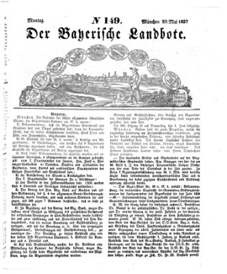 Der Bayerische Landbote Montag 29. Mai 1837