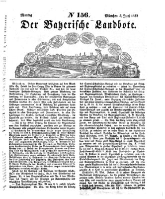 Der Bayerische Landbote Montag 5. Juni 1837
