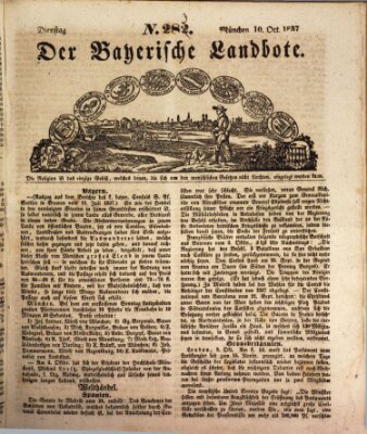 Der Bayerische Landbote Dienstag 10. Oktober 1837