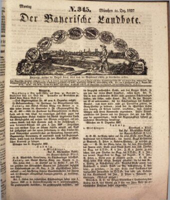 Der Bayerische Landbote Montag 11. Dezember 1837