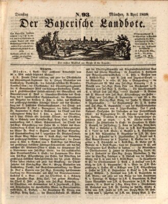 Der Bayerische Landbote Mittwoch 4. April 1838