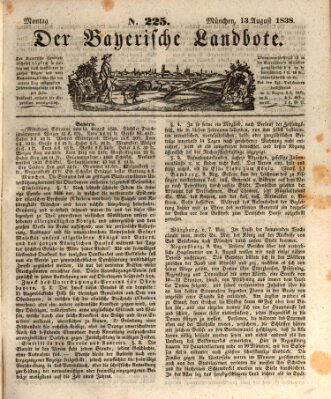 Der Bayerische Landbote Montag 13. August 1838