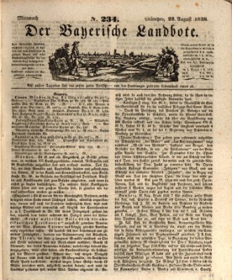 Der Bayerische Landbote Mittwoch 22. August 1838