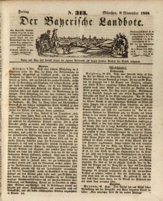 Der Bayerische Landbote Freitag 9. November 1838
