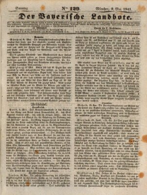 Der Bayerische Landbote Sonntag 9. Mai 1841