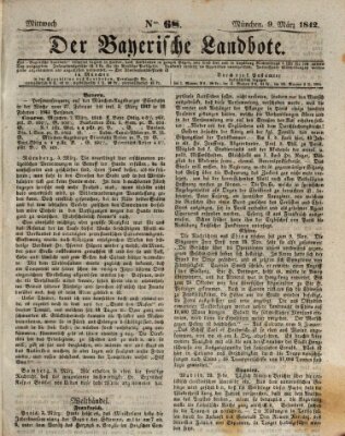 Der Bayerische Landbote Mittwoch 9. März 1842