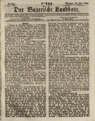Der Bayerische Landbote Dienstag 24. Mai 1842