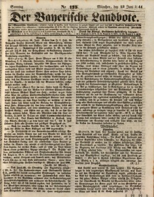 Der Bayerische Landbote Sonntag 23. Juni 1844