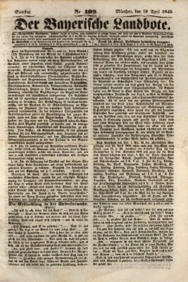 Der Bayerische Landbote Samstag 19. April 1845