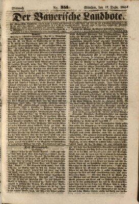 Der Bayerische Landbote Mittwoch 17. Dezember 1845