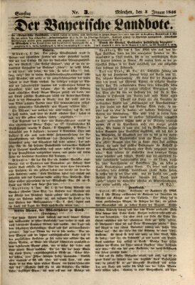 Der Bayerische Landbote Samstag 3. Januar 1846