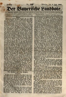 Der Bayerische Landbote Dienstag 6. Juli 1847