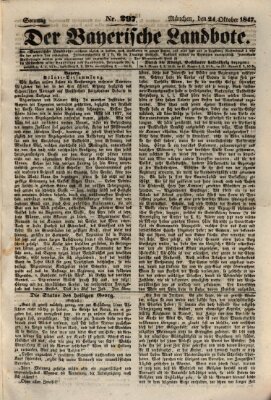 Der Bayerische Landbote Sonntag 24. Oktober 1847