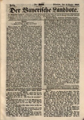 Der Bayerische Landbote Freitag 5. November 1847