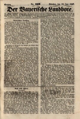 Der Bayerische Landbote Sonntag 10. Juni 1849