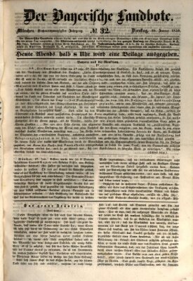 Der Bayerische Landbote Dienstag 29. Januar 1850