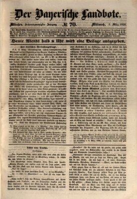 Der Bayerische Landbote Mittwoch 6. März 1850