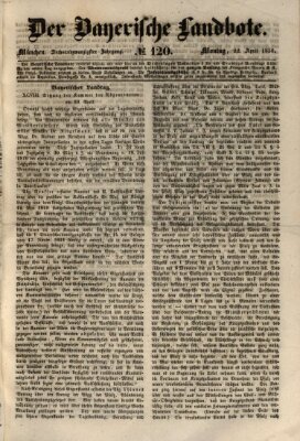 Der Bayerische Landbote Montag 22. April 1850