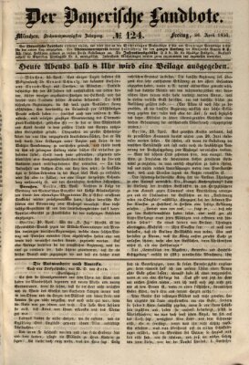 Der Bayerische Landbote Freitag 26. April 1850