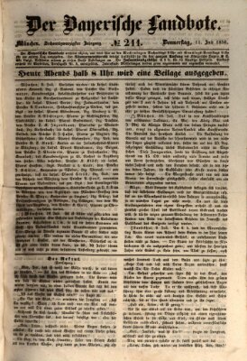 Der Bayerische Landbote Donnerstag 11. Juli 1850
