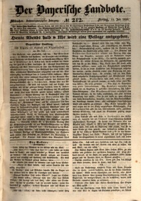 Der Bayerische Landbote Freitag 12. Juli 1850